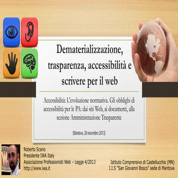 Accessibilità e trasparenza nella scuola