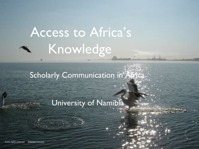 The Role of Open in African Higher Education - Namibia