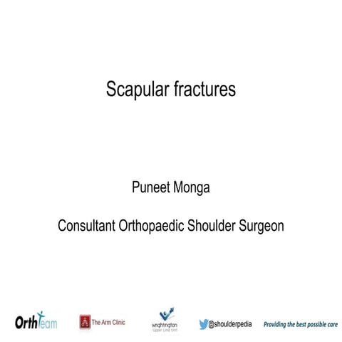Scapular fractures