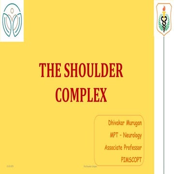 BIOMECHANICS OF SHOULDER COMPLEX - SCAPULOTHORACIC JOINT | PDF