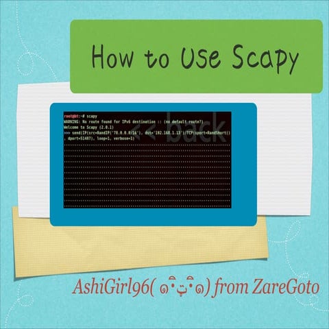 Scapy presentation | PPT