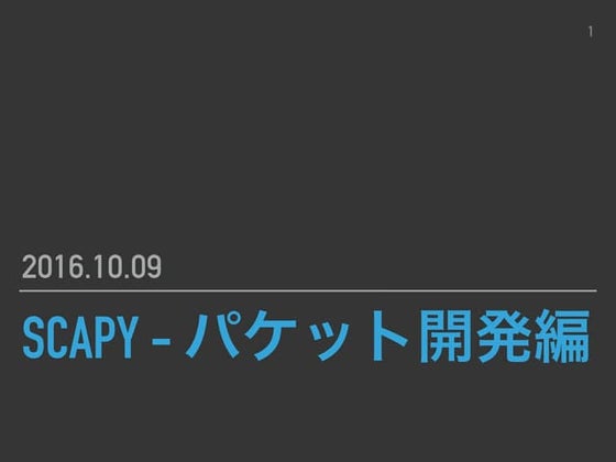Scapy the packet 途中01