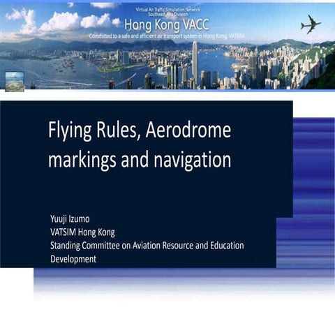 Flying Rules, Aerodrome markings and navigation 