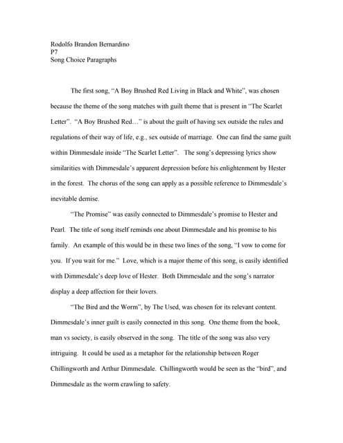 the scarlet letter essay prompts