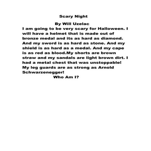 Scary night | DOC