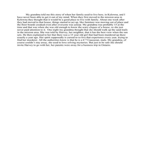 Scary story | PDF