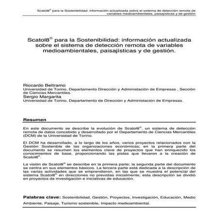 Scatol8 para la sostenibilidad     , guía con información actualizada
