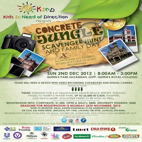 Scavenger hunt flyer