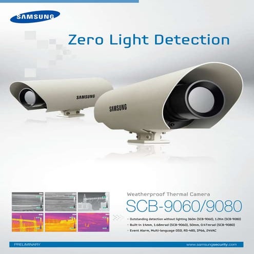 Samsung Techwin SCB-9080 Data Sheet