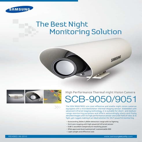 Samsung Techwin SCB-9050 Data Sheet