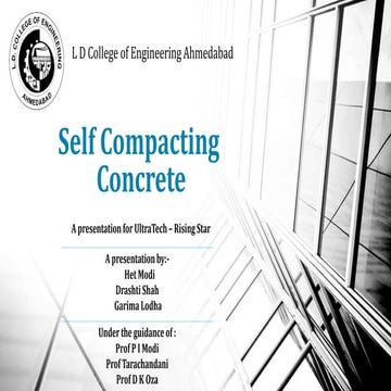 Self Compacting Concrete - 2018