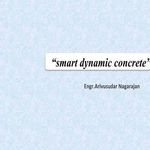 Self compacting concrete 