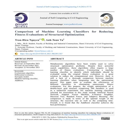 Comparison of Machine Learning Classifiers for Reducing Fitness Evaluations o...