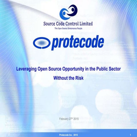 Leveraging Open Source Opportunity in the Public Sector Without the Risk