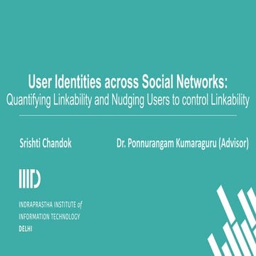 User Identity Linkage: Data Collection, DataSet Biases, Method, Control ...