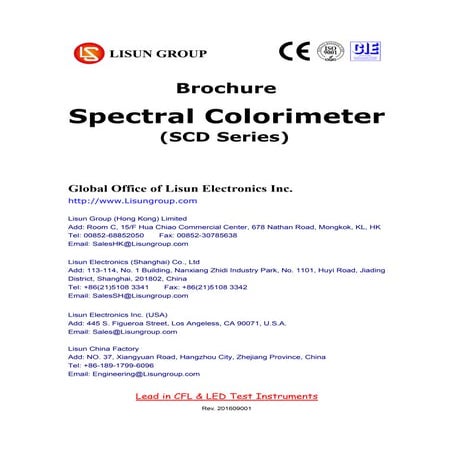 Spectral Colorimeter