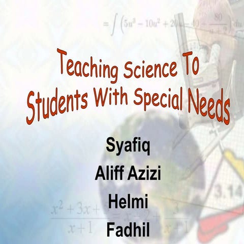 Supporting students with special needs | PPTX