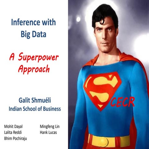 Inference with big data: SCECR 2012 Presentation