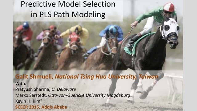 Predictive Model Selection in PLS-PM (SCECR 2015)