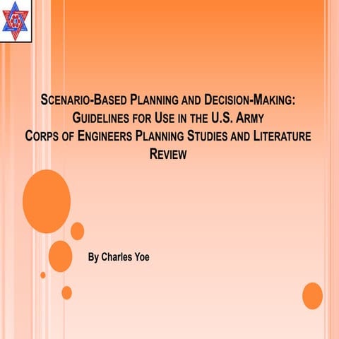 Scenario based planning and decision-making