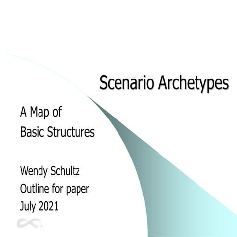 Scenario Archetypes - A Map of Basic Structures.