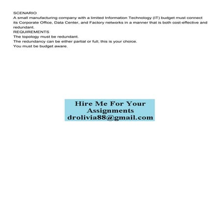 SCENARIO A small manufacturing company with a limited Inform.pdf