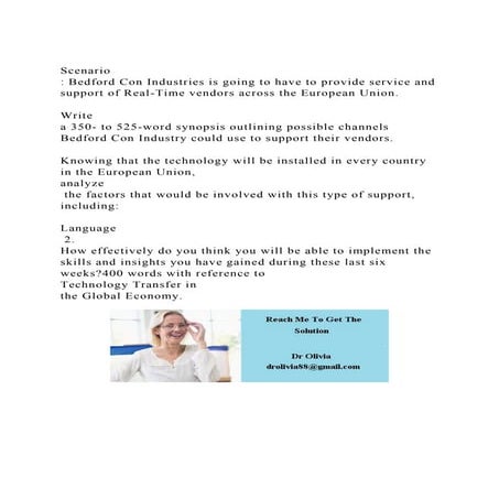 Scenario Bedford Con Industries is going to have to provide ser.docx