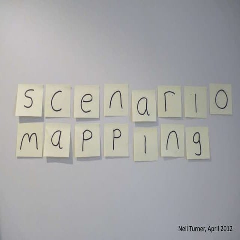 Scenario mapping for Dummies