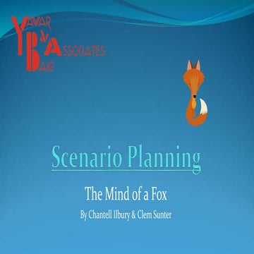 Scenario planning