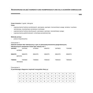 Scenariusz zajęć korekcyjno komp gi...