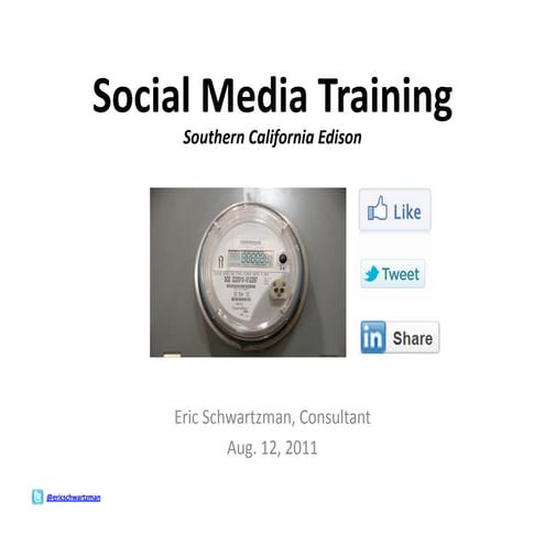 SCE Social Media Training