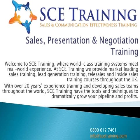 SCE Training - Sales Training Courses