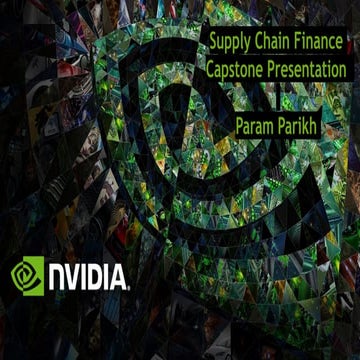 NVIDIA Supply Chain Finance CAPSTONE