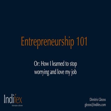 Entrepreneurship 101