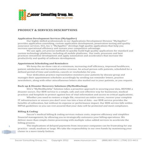 Scg Service Description