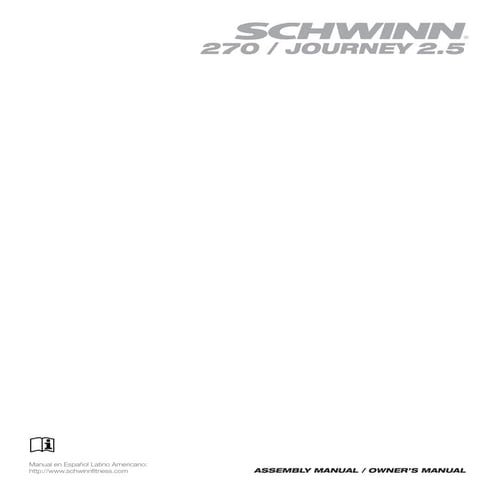 schwinn exercise bike manual