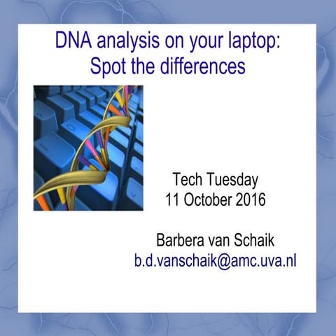 DNA analysis on your laptop: Spot the differences
