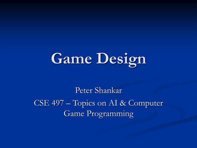 SchankarGameDesign.ppt