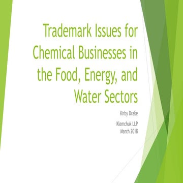 SCHB Presentation by Kirby Drake - March 2018