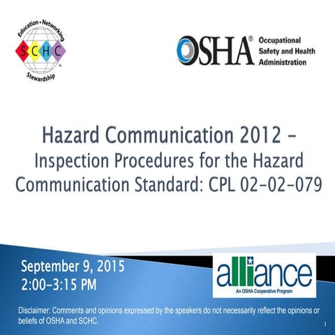 GHS Training & hazard communication material | PPTX