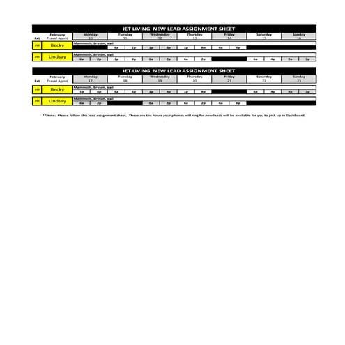 Lead schedule 6.30.14
