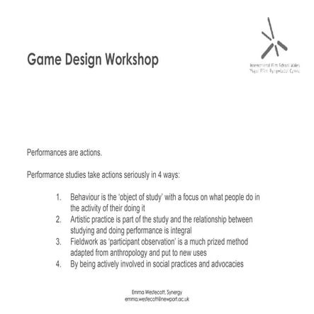 Schechner's performance studies frame