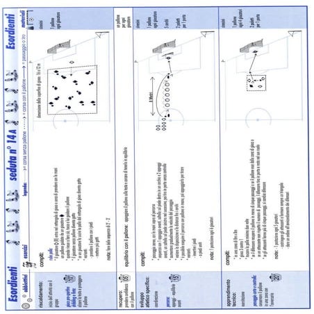 Scheda allenamento calcio esordienti