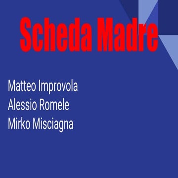 Scheda Madre