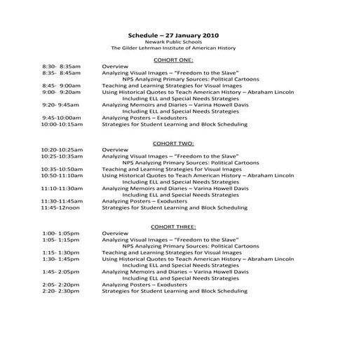 Schedule2010 Jan27 Newark