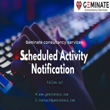 Scheduled Activity Notification
