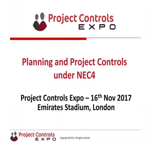 Planning and Project Controls under NEC4 – the choice isn’t yours! by "Glenn ...