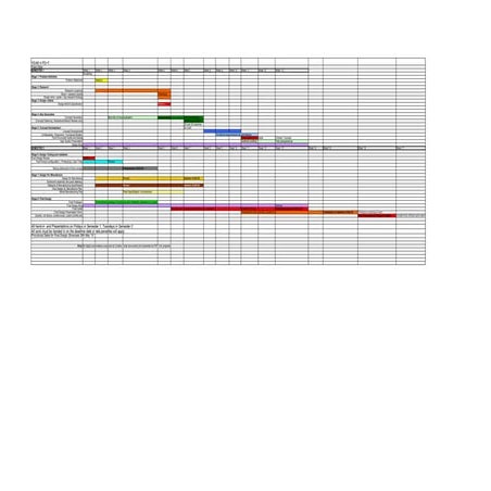 Schedule for year 4 '09 '10
