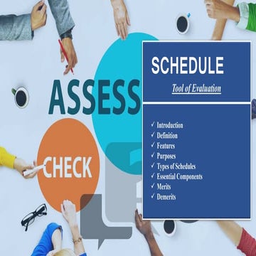 Schedules_Tools of Assessment in Education