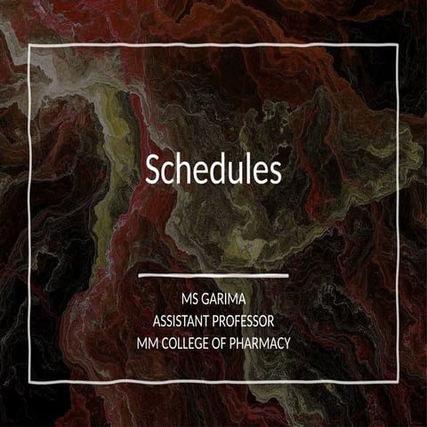 Legal definations of Schedules to the act and rules.pptx